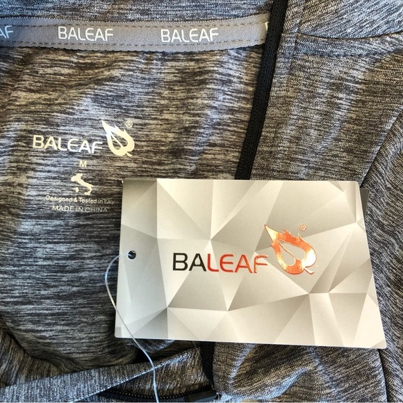 🌈 6/$60, Baleaf Laureate Thermal, Mock Neck, Grey, Large - Picture 7 of 11